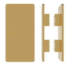 Pair of M20 Rectangular Entrance Pull Handles, 10mm Face, 900mm x 150mm in Satin Anodised Brass SFD#3