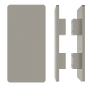 Pair of M20 Rectangular Entrance Pull Handles, 10mm Face, 900mm x 150mm in Satin Anodised Nickel SFD#D