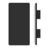 Single M20 Rectangular Entrance Pull Handle, 10mm Face, 900mm x 150mm in Satin Anodised Gunmetal CO#3