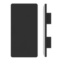 Single M20 Rectangular Entrance Pull Handle, 10mm Face, 900mm x 150mm in Satin Anodised Gunmetal CO#3