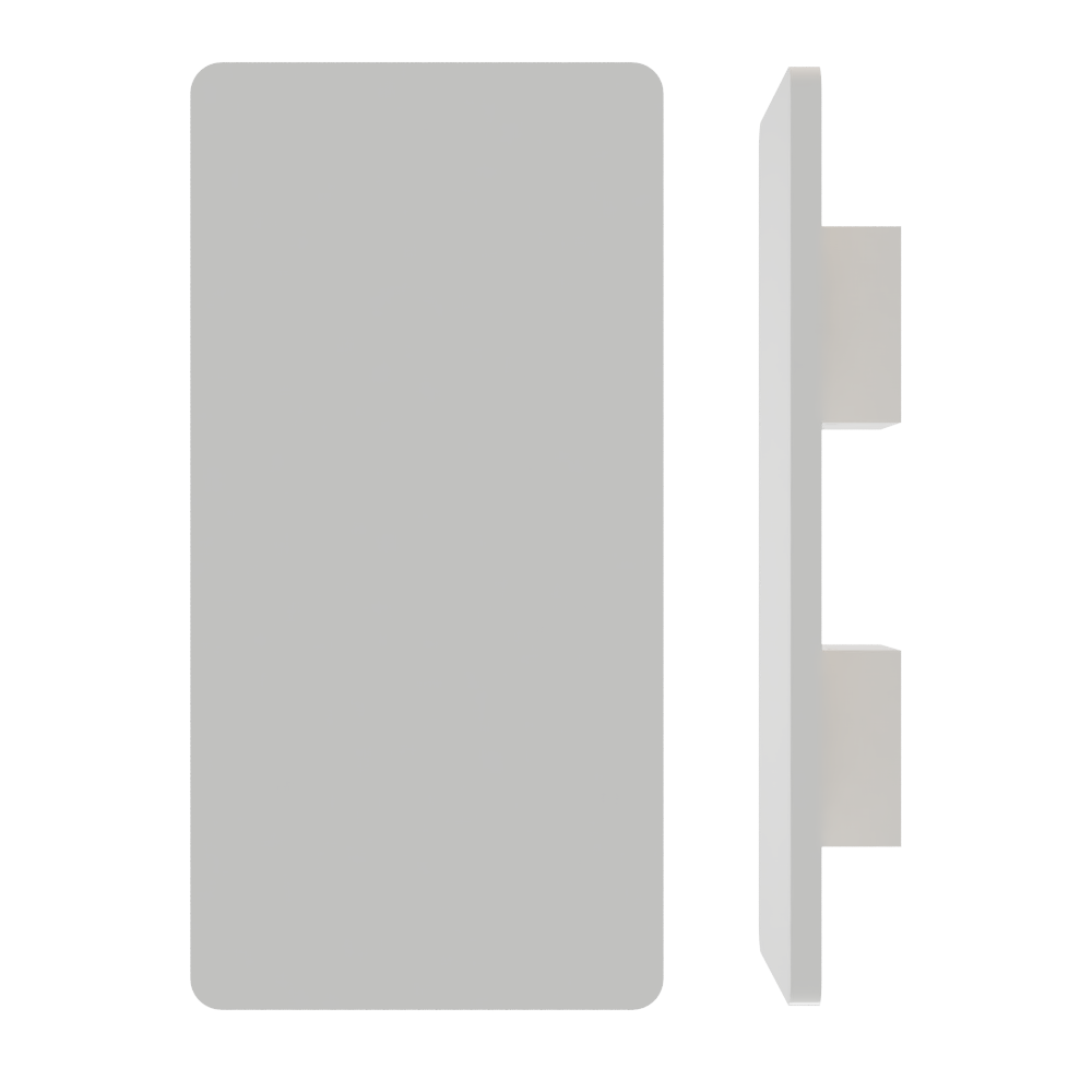 Single M20 Rectangular Entrance Pull Handle, 10mm Face, 300mm x 150mm in Custom Powder Coat