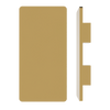 Single M20 Rectangular Entrance Pull Handle, 10mm Face, 900mm x 150mm in Satin Anodised Brass SFD#3