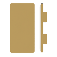 Single M20 Rectangular Entrance Pull Handle, 10mm Face, 900mm x 150mm in Satin Anodised Brass SFD#3