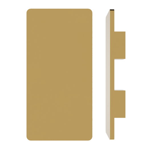 Single M20 Rectangular Entrance Pull Handle, 10mm Face, 900mm x 150mm in Satin Anodised Brass SFD#3