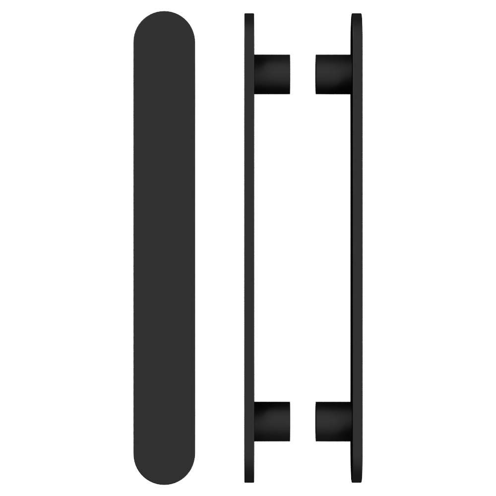 Pair of M21 Entrance Pull Handle, 10mm Face, H860mm x W60mm x CTC740mm in Satin Anodised Gunmetal CO#3