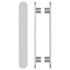 Pair of M21 Entrance Pull Handle, 10mm Face, H860mm x W60mm x CTC740mm in Satin Anodised Nickel SFD#D