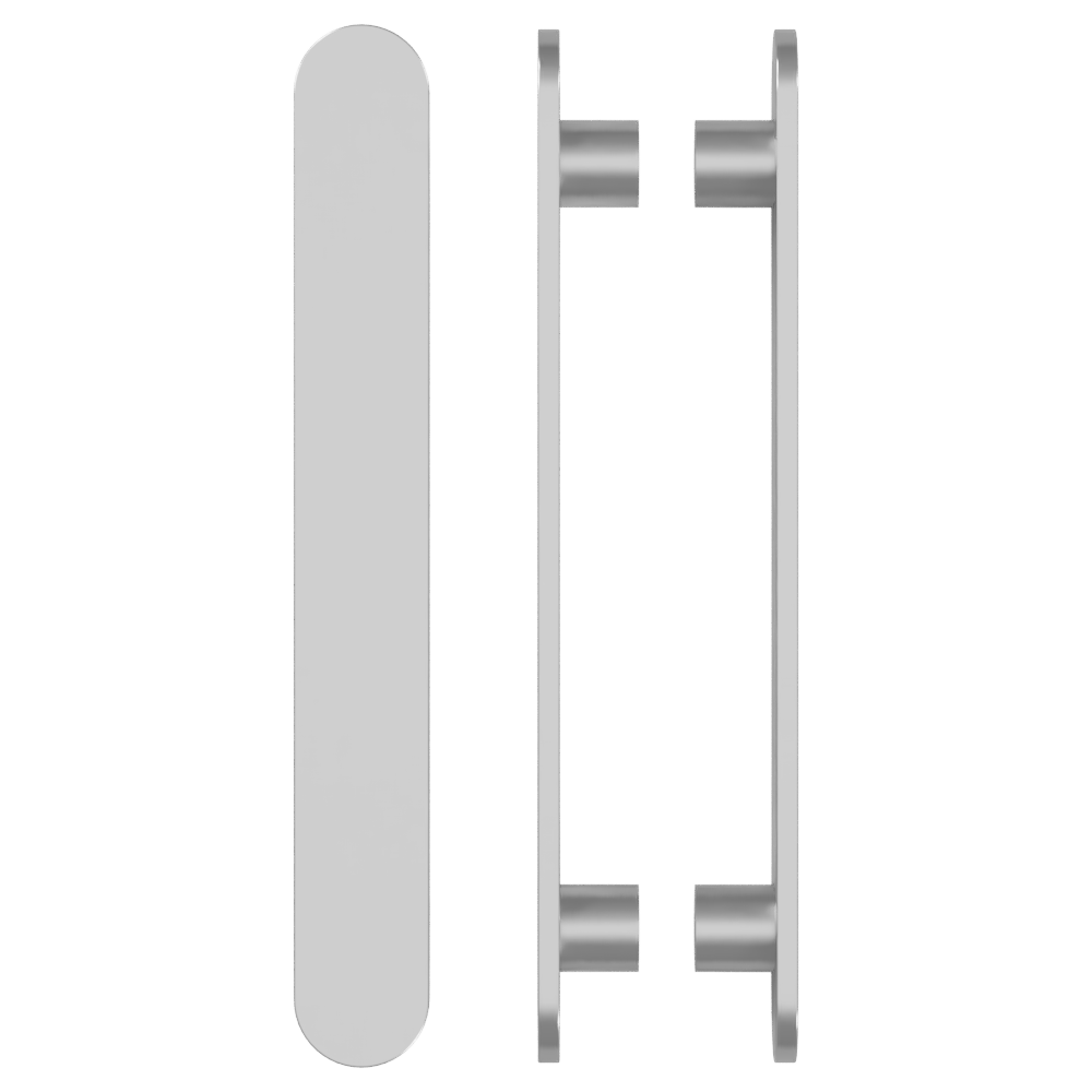 Pair of M21 Entrance Pull Handle, 10mm Face, H860mm x W60mm x CTC740mm in Satin Anodised Nickel SFD#D