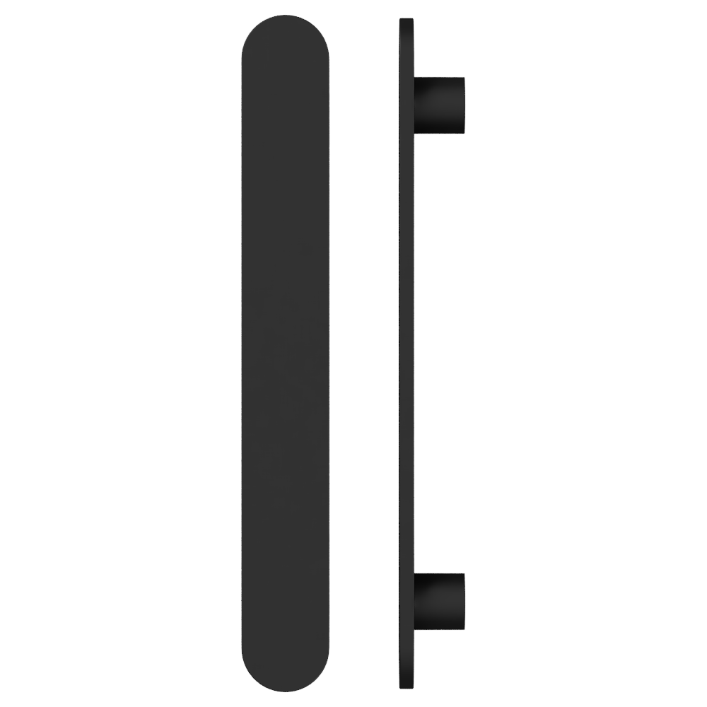 Single M21 Entrance Pull Handle, 10mm Face, H860mm x W60mm x CTC740mm in Satin Anodised Gunmetal CO#3
