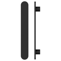 Single M21 Entrance Pull Handle, 10mm Face, H860mm x W60mm x CTC740mm in Satin Anodised Gunmetal CO#3