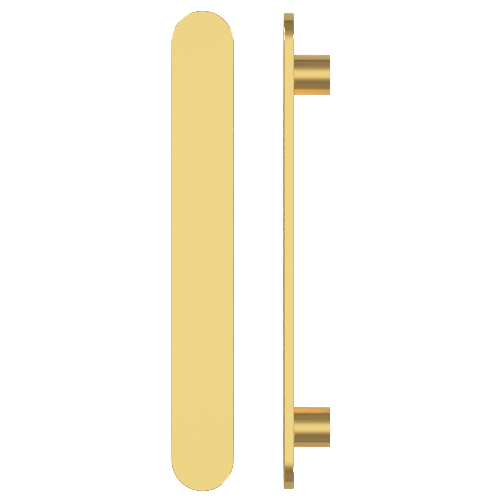Single M21 Entrance Pull Handle, 10mm Face, H860mm x W60mm x CTC740mm in Satin Anodised Brass SFD#3