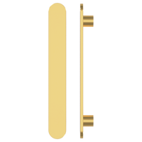 Single M21 Entrance Pull Handle, 10mm Face, H860mm x W60mm x CTC740mm in Satin Anodised Brass SFD#3