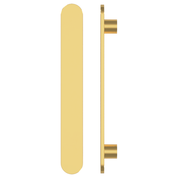 Single M21 Entrance Pull Handle, 10mm Face, H860mm x W60mm x CTC740mm in Satin Anodised Brass SFD#3