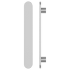 Single M21 Entrance Pull Handle, 10mm Face, H860mm x W60mm x CTC740mm in Satin Anodised Nickel SFD#D