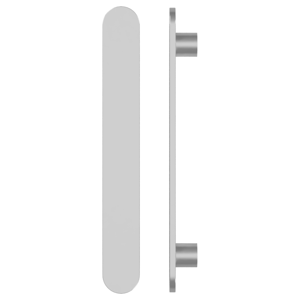 Single M21 Entrance Pull Handle, 10mm Face, H860mm x W60mm x CTC740mm in Satin Anodised Nickel SFD#D