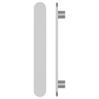 Single M21 Entrance Pull Handle, 10mm Face, H860mm x W60mm x CTC740mm in Satin Anodised Nickel SFD#D