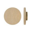 American oak Timber Pull Handle by Style Finish Doorware, T01 model, mounted on door with a sleek black finish.