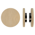 Pair of T01 Timber Pull Handles in American Oak by Style Finish Doorware, showing the wooden handles with a smooth finish.
