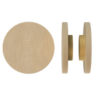Pair of T01 Timber Pull Handles in American Oak by Style Finish Doorware, showing sleek wooden door hardware with metal mounting hardware