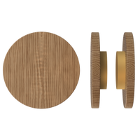 Pair of T01 Timber pull handles in American Walnut by Style Finish Doorware, showcasing the natural wood grain and sleek design.
