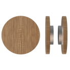 Pair of T01 Timber Pull Handles in American Walnut by Style Finish Doorware, sleek wood finish with modern design