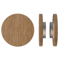 Pair of T01 Timber Pull Handles in American Walnut by Style Finish Doorware, sleek wood finish with modern design