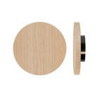 Victorian Ash Timber Pull Handle T01 by Style Finish Doorware, single modern door hardware with black finish on a door