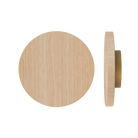 Victorian Ash T01 Timber Pull Handle by Style Finish Doorware, single brass handle with sleek design on a door.