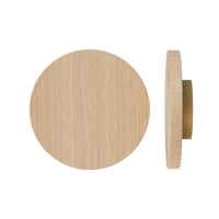 Victorian Ash T01 Timber Pull Handle by Style Finish Doorware, single brass handle with sleek design on a door.