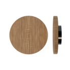 Single T01 Timber Pull Handle in American Walnut by Style Finish Doorware, featuring a sleek, natural wood finish.