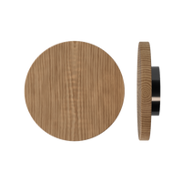 Single T01 Timber Pull Handle in American Walnut by Style Finish Doorware, featuring a sleek, natural wood finish.