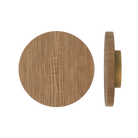 Single T01 Timber Pull Handle in American Walnut by Style Finish Doorware, showcasing its sleek wooden design.