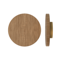 Single T01 Timber Pull Handle in American Walnut by Style Finish Doorware, showcasing its sleek wooden design.