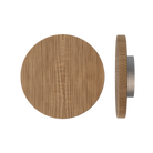 Single T01 Timber Pull Handle in American Walnut by Style Finish Doorware, showing the sleek wooden design and smooth finish.