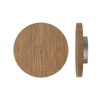 Single T01 Timber Pull Handle in American Walnut by Style Finish Doorware, showing the sleek wooden design and smooth finish.