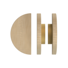Pair of T02 Timber Pull Handles in American Oak by Style Finish Doorware, featuring sleek wood grain and modern design.