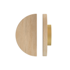 Timber pull handle in Tasmanian Oak by Style Finish Doorware, single T02 model, shown in natural wood finish.