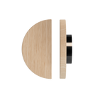 Victorian Ash Timber Pull Handle T02 by Style Finish Doorware, single Victorian Ash door handle with black finish and sleek design.