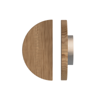 Single T02 Timber Pull Handle in American Walnut by Style Finish Doorware, showcasing its natural wood grain and sleek design.