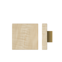 American Oak Timber Pull Handle by Style Finish Doorware, 150mm x 150mm, single door hardware with sleek, natural wood finish.