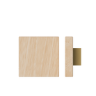 Victorian Ash T03 Timber Pull Handle by Style Finish Doorware mounted on door, 150mm x 150mm, single handle design