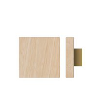 Victorian Ash T03 Timber Pull Handle by Style Finish Doorware mounted on door, 150mm x 150mm, single handle design