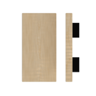 Single American Oak Timber Pull Handle by Style Finish Doorware, L300mm x W150mm, modern door hardware design