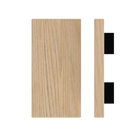 Timber pull handle in Tasmanian Oak, 300mm length, 150mm width by Style Finish Doorware, shown on a door.