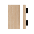 Timber T04 Victorian Ash pull handle by Style Finish Doorware, 300mm length, 150mm width, single handle on a door