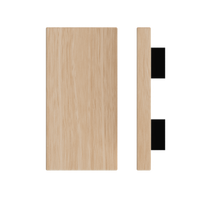 Timber T04 Victorian Ash pull handle by Style Finish Doorware, 300mm length, 150mm width, single handle on a door