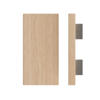 Timber T04 Victorian Ash pull handle, 300mm length, 150mm width, single style by Style Finish Doorware