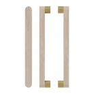 Pair of Victorian Ash Timber Pull Handles T05 by Style Finish Doorware, featuring natural wood grain and classic design.