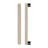 Single T05 Timber Entrance Pull Handle, Victorian Ash, CTC800mm, H832mm x W32mm x D19mm x Projection 57mm, Coated in Hard Wax (accentuates rich colours) in Victorian Ash / Satin Anodised Gun Metal