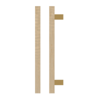 American oak Timber Pull Handle T06 by Style Finish Doorware, single door hardware with sleek design and durable finish.
