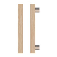 Victorian Ash T07 Timber Pull Handle by Style Finish Doorware, single modern door hardware with sleek design